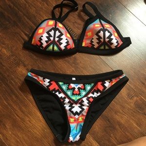 Aztec Swim Suit NWOT